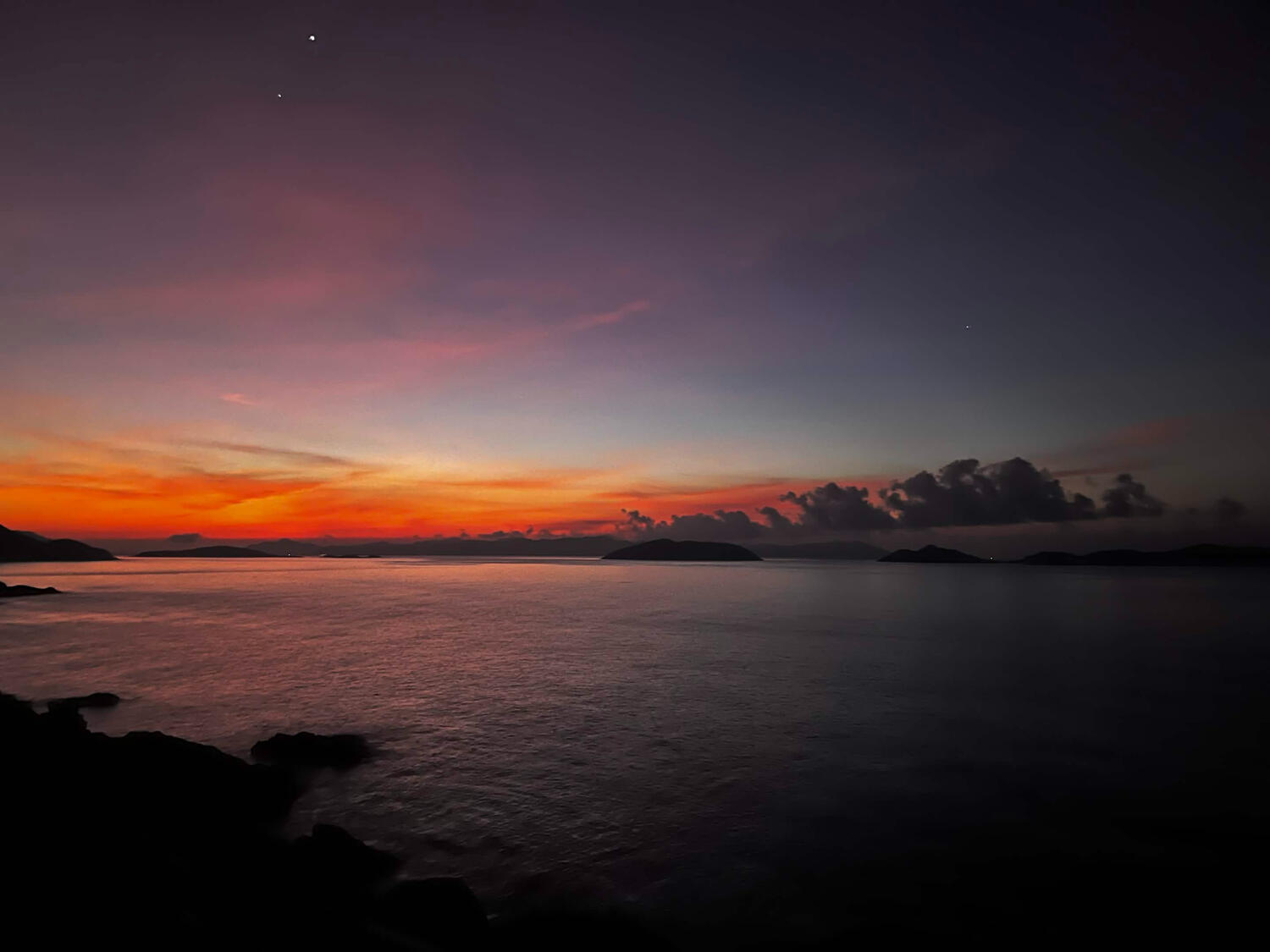 took this sun rise on a island